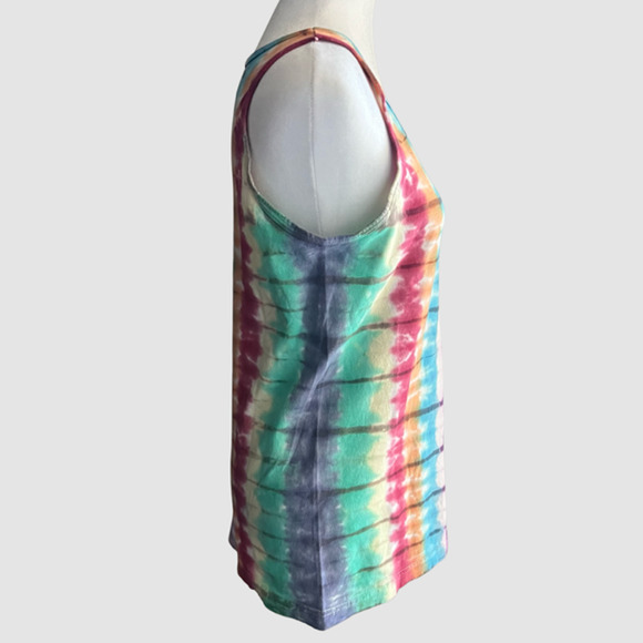 Tomcat Tie Dye Creations Women's Accordion Design Tank Multi Color, NWT-Size S - Picture 4 of 6